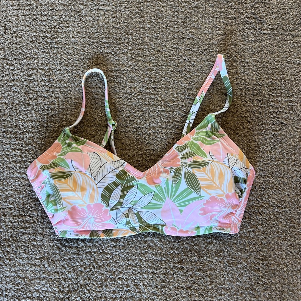 Tropical Floral Adult Swim Top